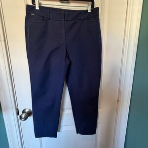 White House Black Market "The Slim Ankle" Pant in Blue, size 10P